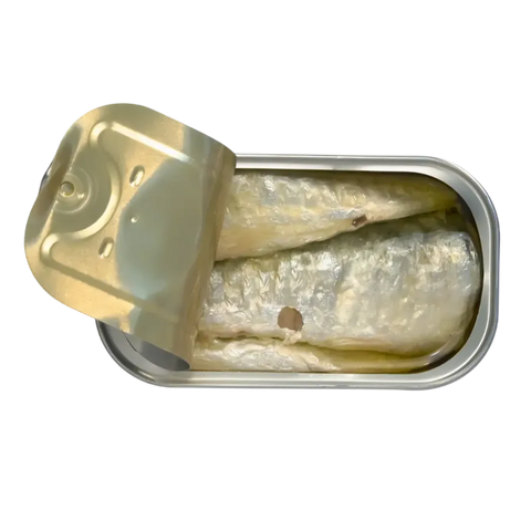 Geöffnete Dose José Gourmet Sardinen in nativem Olivenöl extra 125g