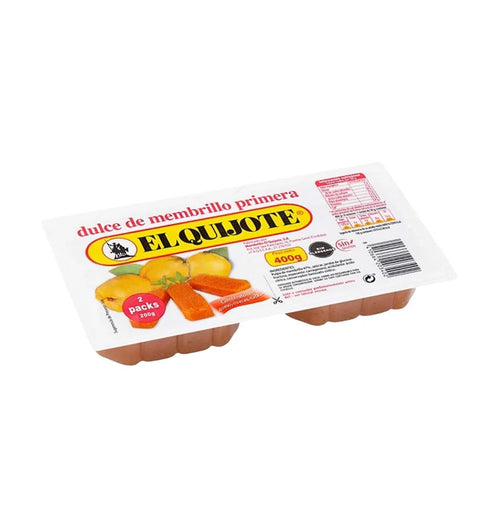 El Quijote Dulce de membrillo 2 x 200g – Doppelschale Quittenfleisch mit Quitten-Etikett
