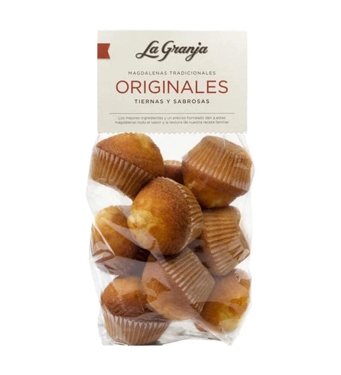 La Granja Magdalenas Originales 315g – Klarsichtbeutel mit spanischen Madeleines in Papierförmchen
