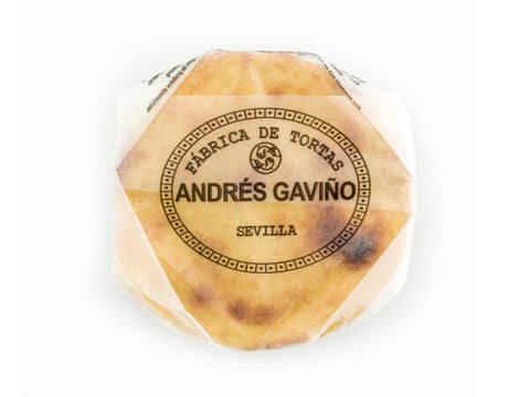 Andrés Gaviño Torta mit Orange einzeln in Papier mit Herstellerstempel Sevilla
