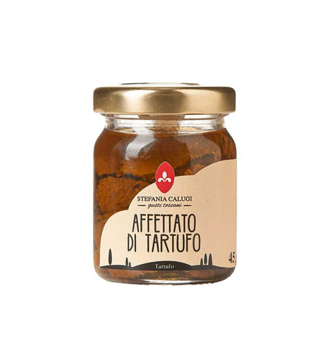 Stefania Calugi Trüffelscheiben in Öl 45g – Glas „Affettato di Tartufo“ mit sichtbaren Trüffelscheiben